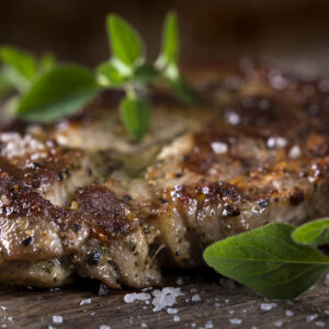 Grilled neck pork